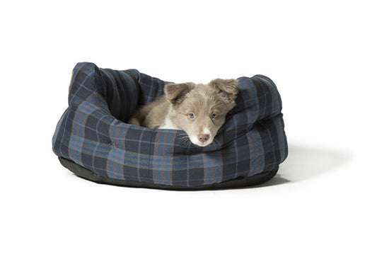 Lumberjack Navy / Grey Deluxe Slumber Dog Bed