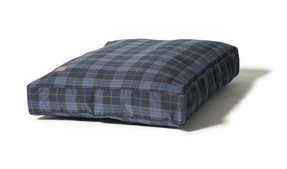 Lumberjack Box Duvet Dog Bed Navy / Grey